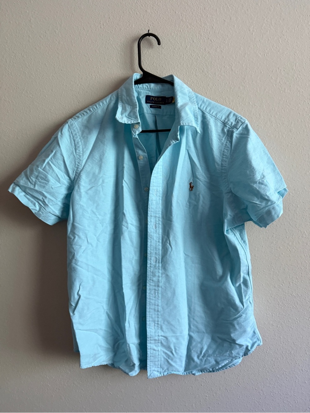 Ralph Lauren Light Blue Short-Sleeve Button-Down Shirt